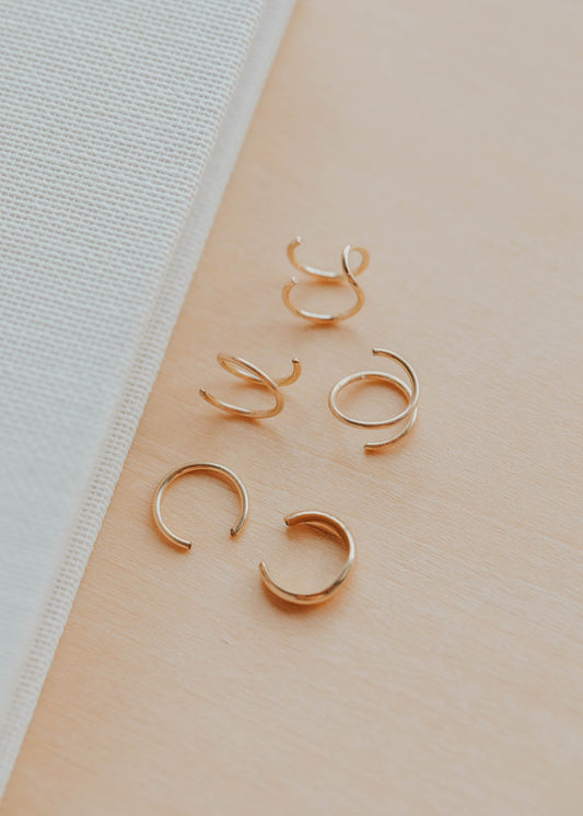 Piercings Optional Earring Set - Gold