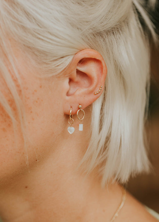 Heart Mother of Pearl Charms