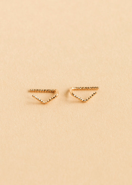 Tiny V Ear Climbers