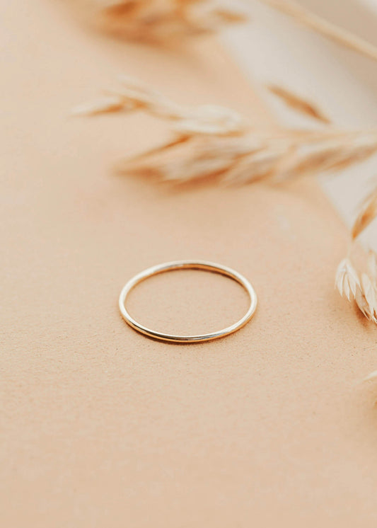 Gold Tenny-Tiny Band Perfect for stacking rings By Hello Adorn.