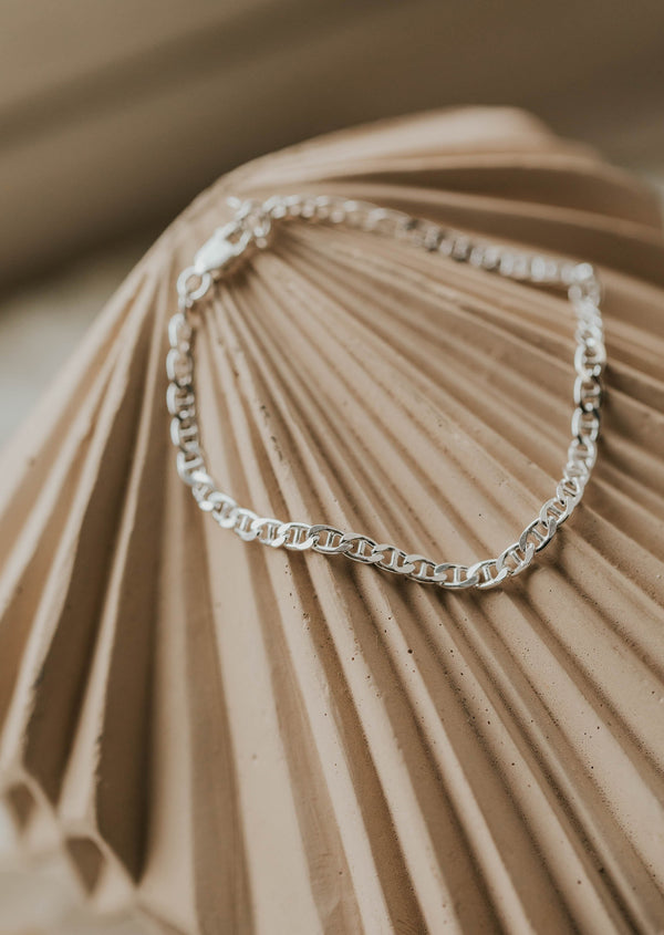 hello adorn marine chain sterling silver bracelet athena