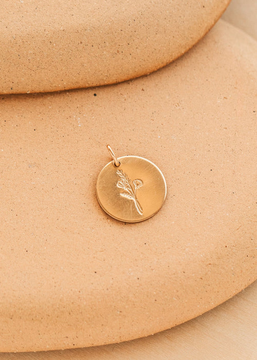 Raising Wildflowers Circle Pendant