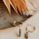 ash stone gemma charm earrings 14kt gold fill
