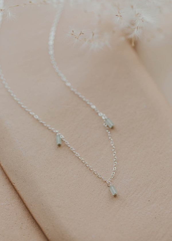 Seafoam Gemma Trio Necklace