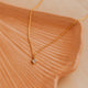 14K Gold Fill Grace Necklace by Hello Adorn - CZ star pendant on delicate chain on ceramic fan dish