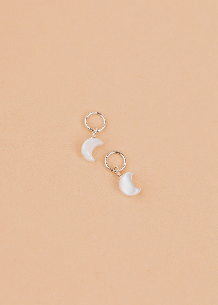 Moon Mother of Pearl Charms