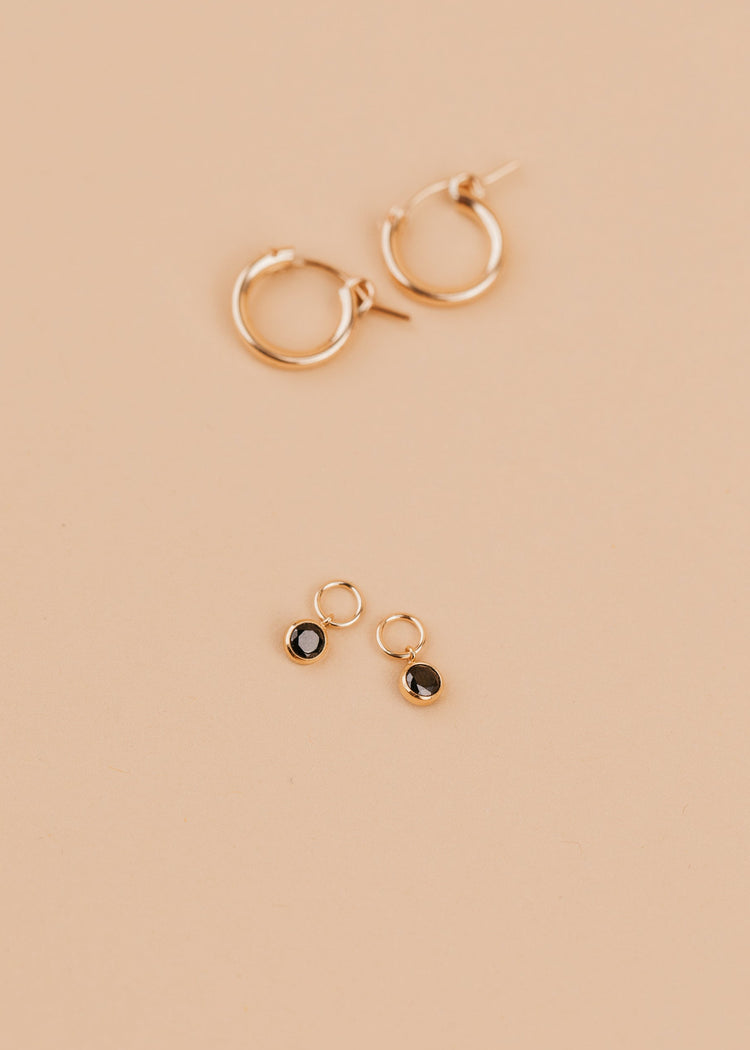 Black Magic Charms + Bold Hoops