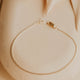 delicate curb chain bracelet 14kt gold fill demi bracelet by hello adorn