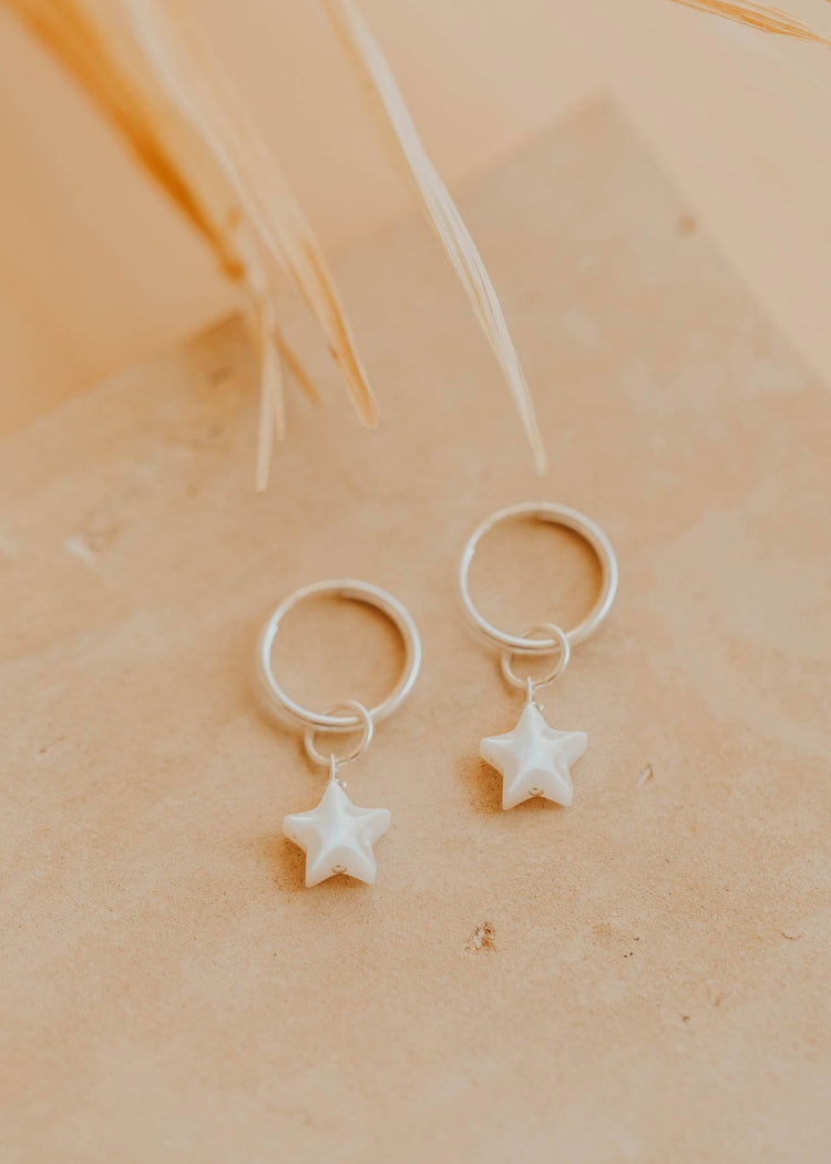 Star Mother of Pearl Charms