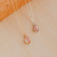14K Gold Fill and Sterling Silver Rosalie Necklace by Hello Adorn - both metal options displayed side by side