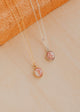 14K Gold Fill and Sterling Silver Rosalie Necklace by Hello Adorn - both metal options displayed side by side