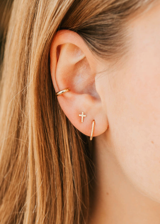 Tiny Cross Studs