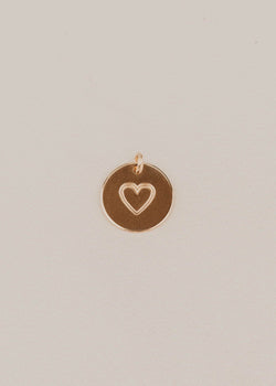 Evie Heart Stamp Charm