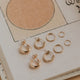 Hoop Earrings Set - Gold