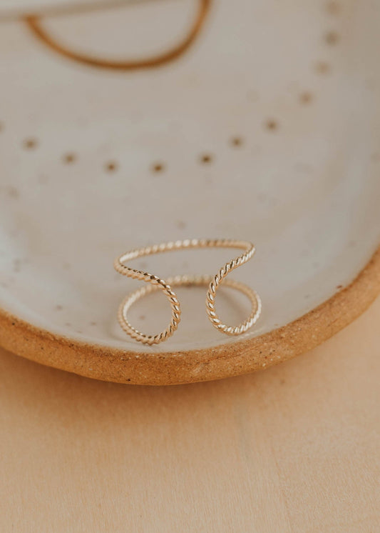Twisted Revolve Ring