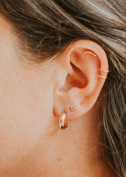 Bold Waves Earring Set