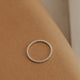 Silver beaded ring used for creating a ring stack using handmade jewelry by Hello Adorn.