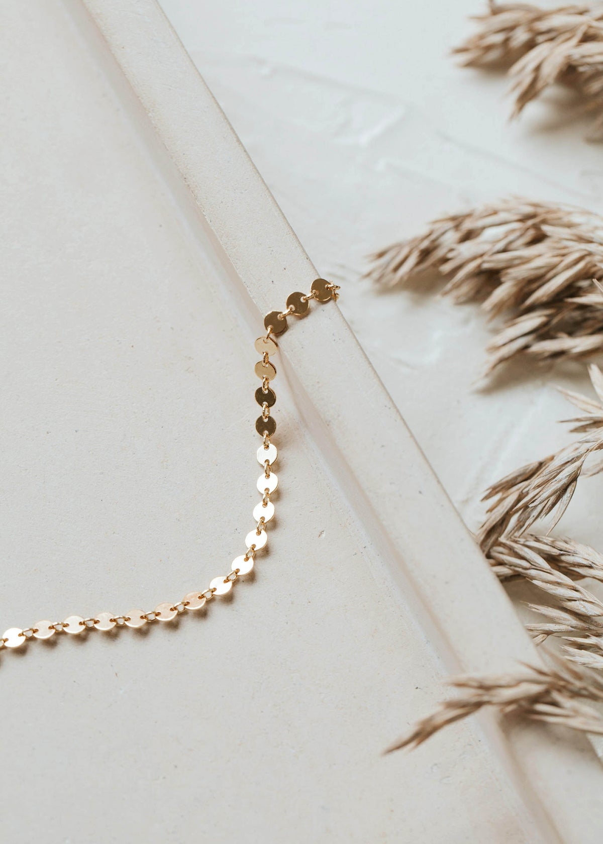 A beautiful 14kt Gold Fill confetti disc bracelet.